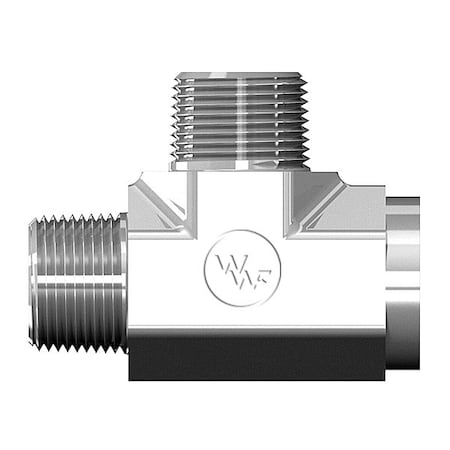 World Wide Fittings Male Pipe to Female Pipe to Male Pipe Run Tee F3809X08X08X08